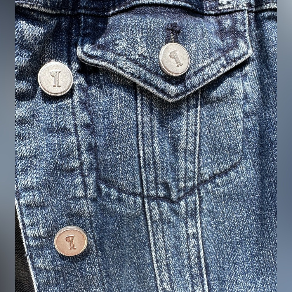 Anthropologie Pilcro And The Letterpress Cotton Stretch Denim Jean Jacket - Picture 9 of 12